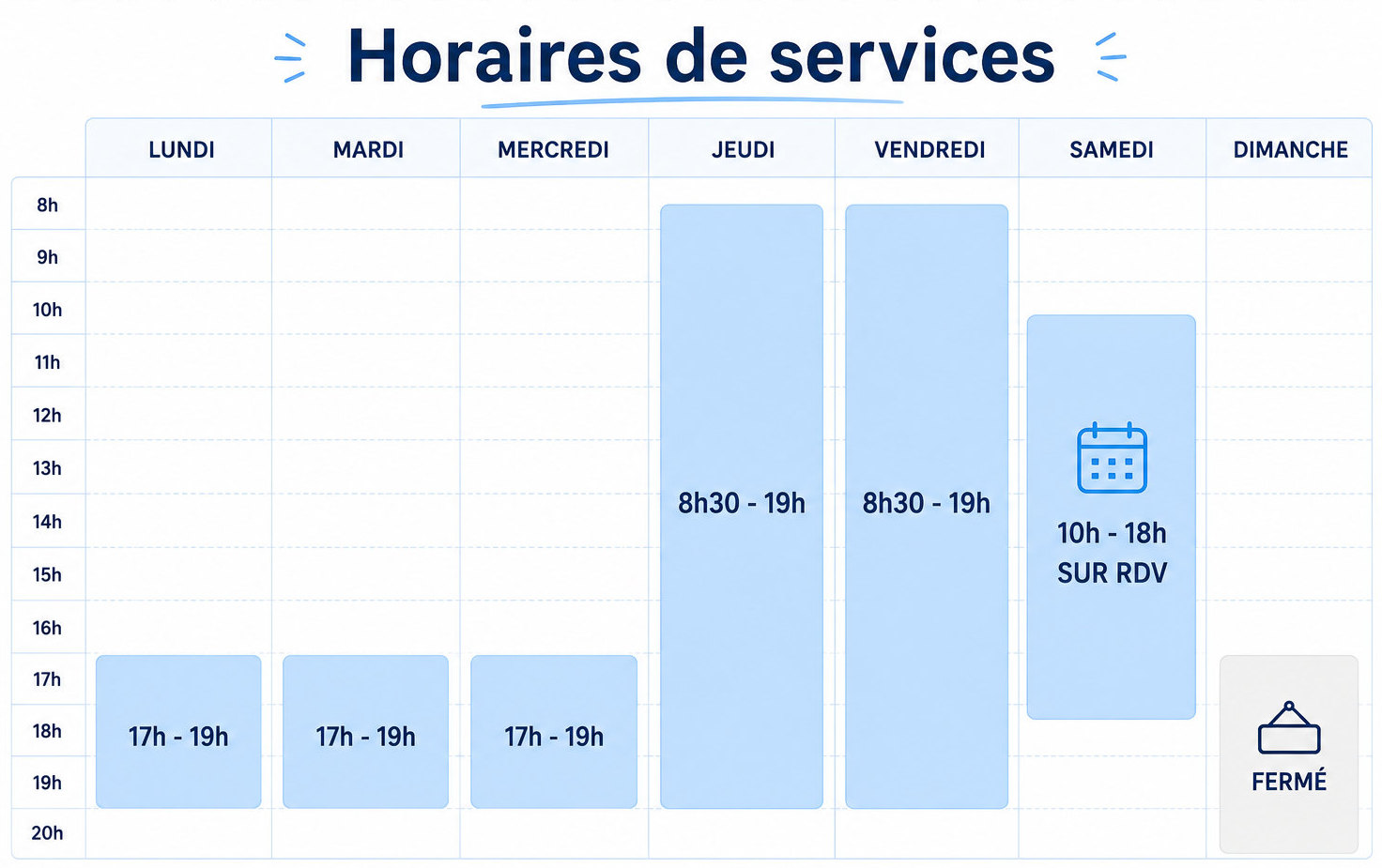 horaires